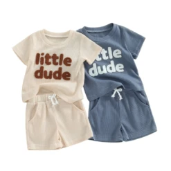 Little Dude Waffle Set | 2 Colours - Affordable Baby