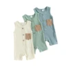 Ribbed Pocket Romper | 3 Colours - Affordable Baby