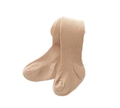 Ribbed Winter Stockings | Beige - Affordable Baby