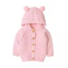 Bear Knit Cardigan | Pink - Affordable Baby