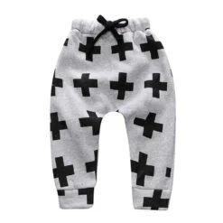 Criss Cross Drop Crotch Pants | Grey - Affordable Baby