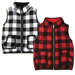 Plaid Vests | 2 Colours - Affordable Baby