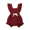 Bow Ruffle Romper | Burgundy - Affordable Baby -Trend Nest Store product image 1121409195 1bd3e056 e2db 4f3c 8093 097586a5d316
