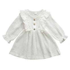 Anne-Marie Dress | White - Affordable Baby