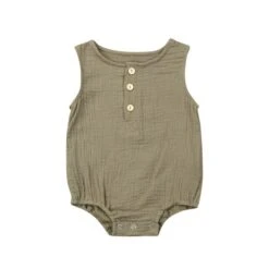 Liam Romper | Khaki - Affordable Baby