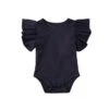 Frilly Sleeves Bodysuit | Navy - Affordable Baby