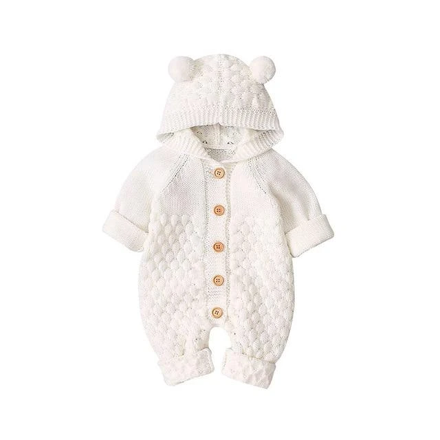 Bear Knit Onesie | Ivory - Affordable Baby 3 Bear Knit Onesie | Ivory - Affordable Baby