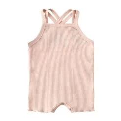 Georgia Cross Back Romper | Bone - Affordable Baby