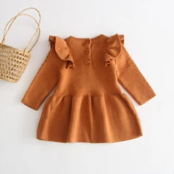 Anastacia Winter Dress | Chestnut - Affordable Baby -Trend Nest Store product image 1396219302