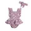 Daisy Backcross Romper | Lilac - Affordable Baby