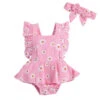 Daisy Backcross Romper | Pink - Affordable Baby -Trend Nest Store product image 1624728361