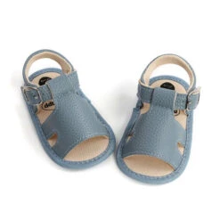 Boho Strap Sandals | Blue Grey - Affordable Baby