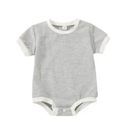 Lenox Waffle Bodysuit | Grey - Affordable Baby