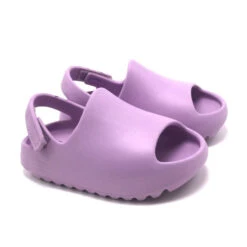 Velcro Slides | Purple - Affordable Baby