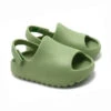 Velcro Slides | Green - Affordable Baby