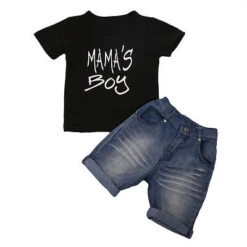 Mama's Boy Denim Set - Affordable Baby