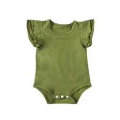 Flutter Bodysuit | Olive - Affordable Baby