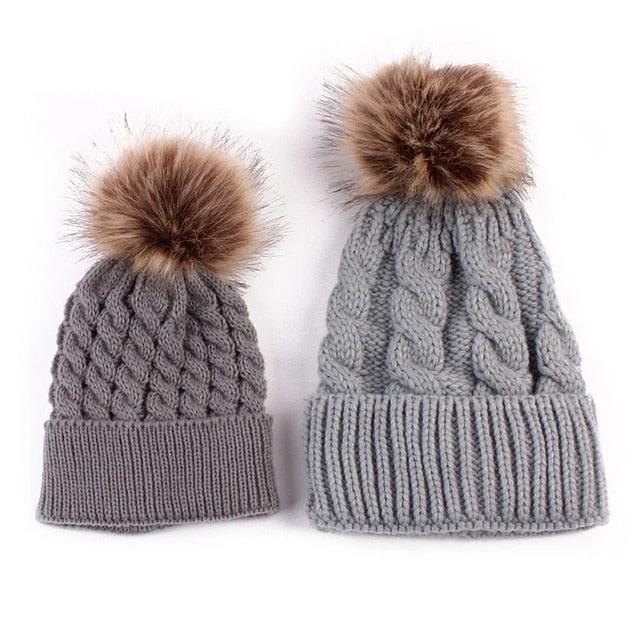 Ski Bunny Matching Beanies | Grey - Affordable Baby 3 Ski Bunny Matching Beanies | Grey - Affordable Baby