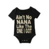Ain't No Nana Gold Glittery Bodysuit - Affordable Baby -Trend Nest Store product image 616036968