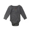 Ribbed Button Bodysuit | Charcoal - Affordable Baby -Trend Nest Store product image 798120778