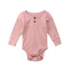 Ribbed Button Bodysuit | Pink - Affordable Baby -Trend Nest Store product image 798120779