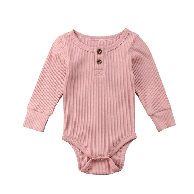 Ribbed Button Bodysuit | Pink - Affordable Baby 3 Ribbed Button Bodysuit | Pink - Affordable Baby