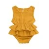 Peplum Romper | Mustard - Affordable Baby -Trend Nest Store product image 913196906 0b956626 95f1 468a bf98 e757f86db273