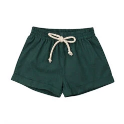 Basic Cotton Shorts | Green - Affordable Baby
